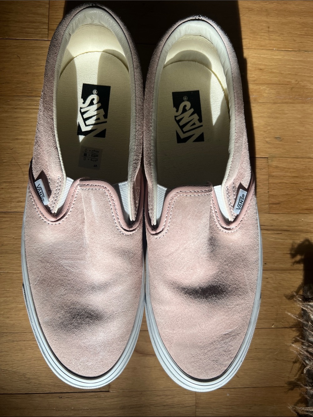 Vans Slip-On Suede Sneakers — Dusty Pink